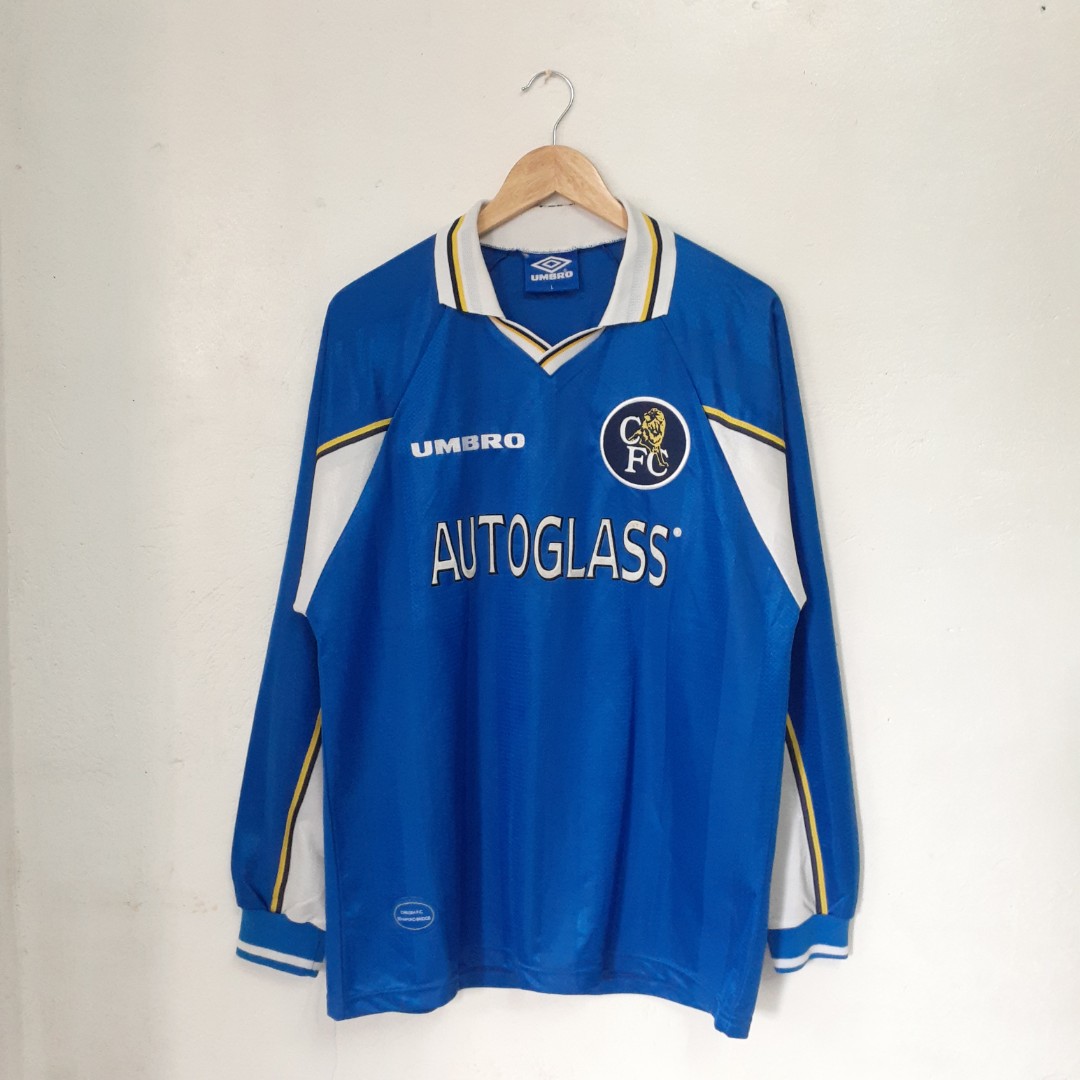 Chelsea Autoglass Umbro Home Kit 1997 1999 Men s Fashion Tops