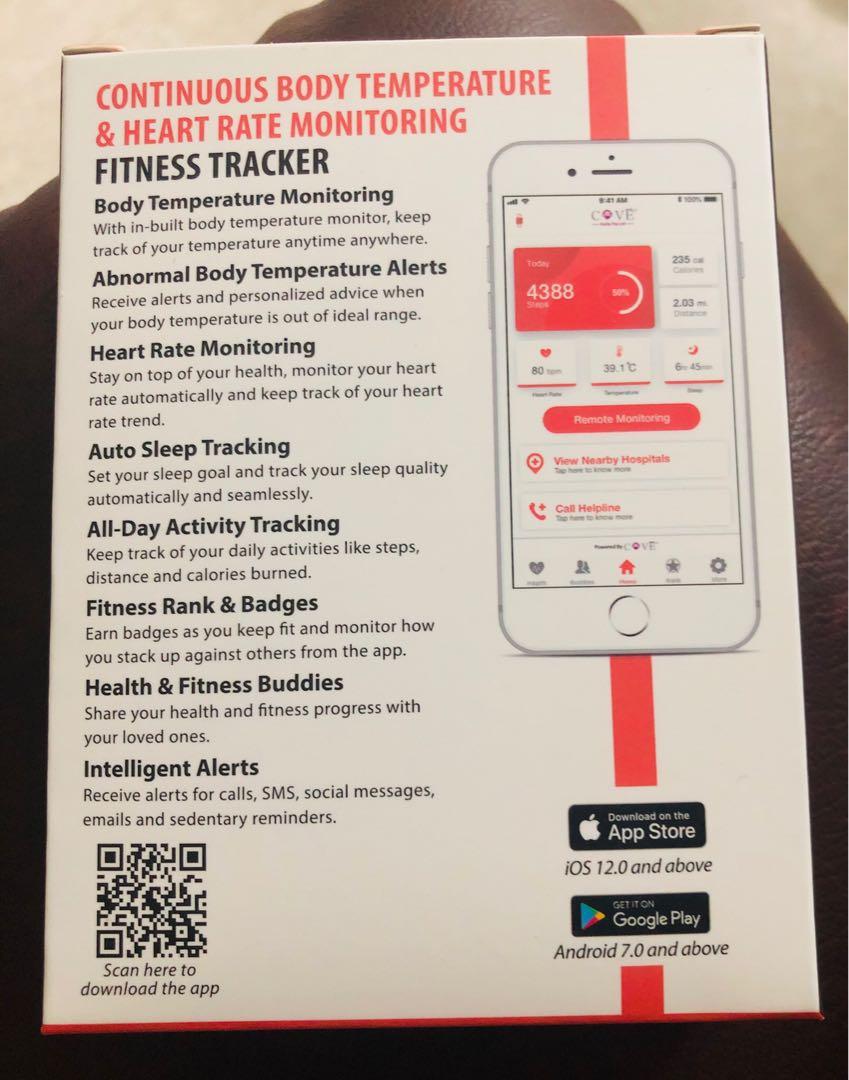 COVE fitness tracker, Mobile Phones & Gadgets, Wearables & Smart