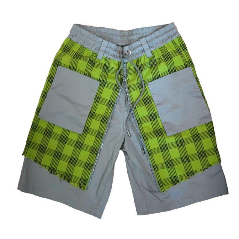 Green check shorts clearance