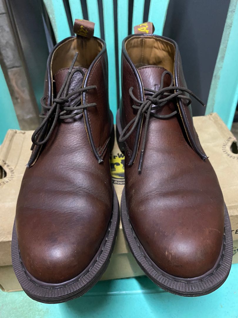 Dr Martens Sawyer Dark Brown Chukka Boots, Men's Fashion, Footwear ...