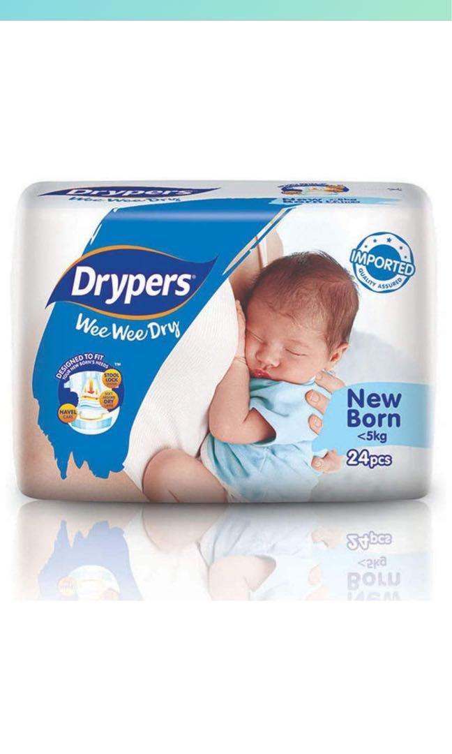 Drypers wee wee dry newborn sales