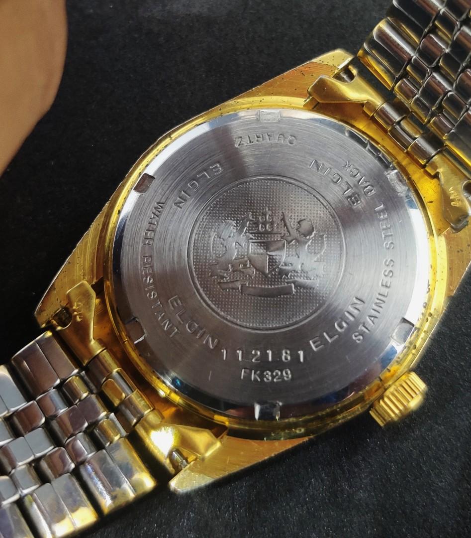 elgin date quartz deluxe