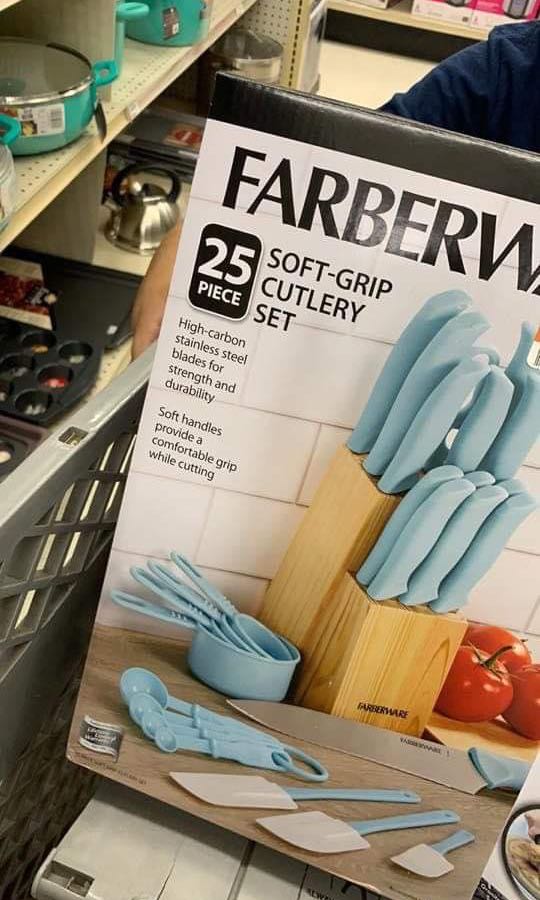 Farberware 25-Piece Soft Grip Cutlery Set