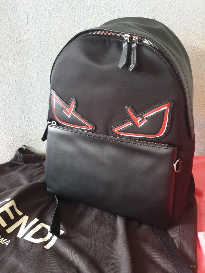 Red fendi backpack on sale