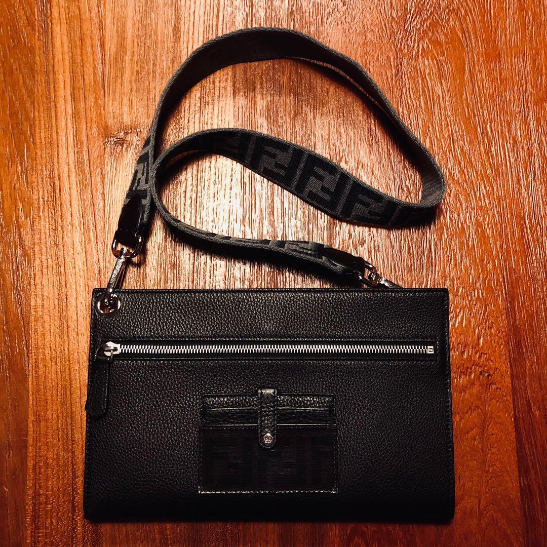Fendi leather deals shoulder strap