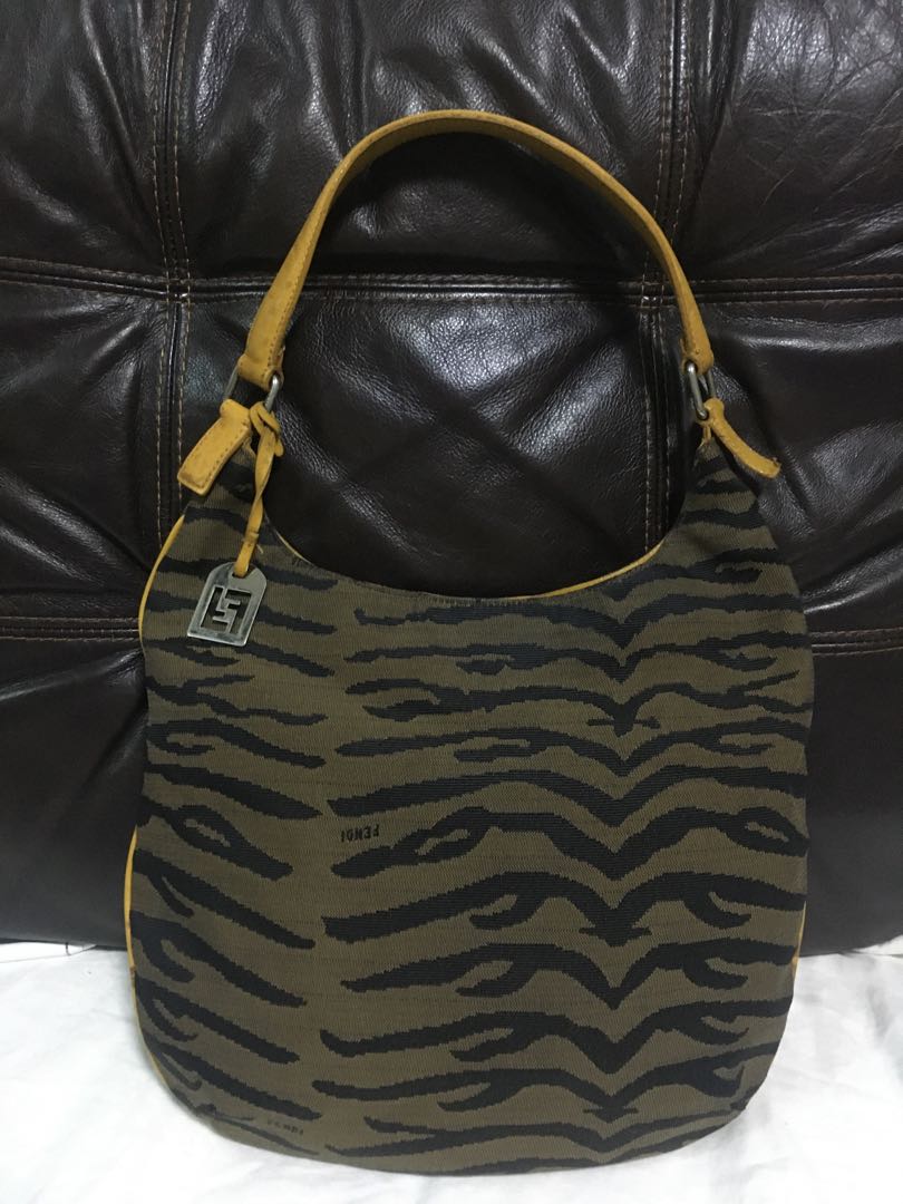 fendi zebra handbag