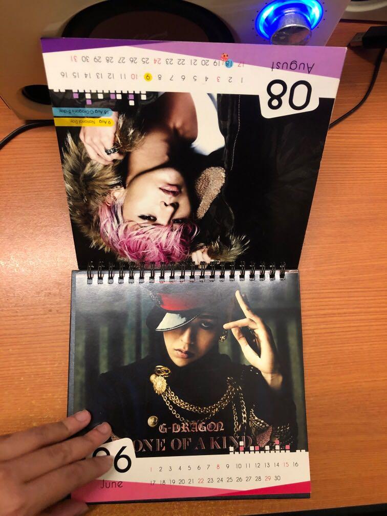 GDragon Calendar, Hobbies & Toys, Memorabilia & Collectibles, Fan