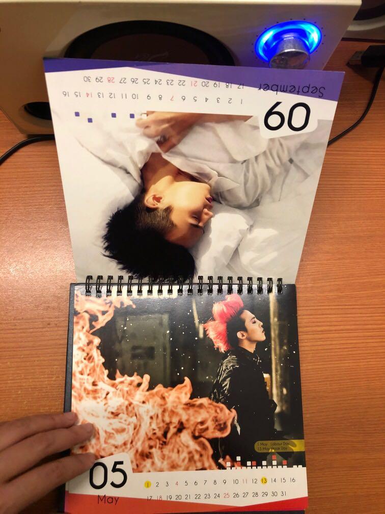 GDragon Calendar, Hobbies & Toys, Memorabilia & Collectibles, Fan