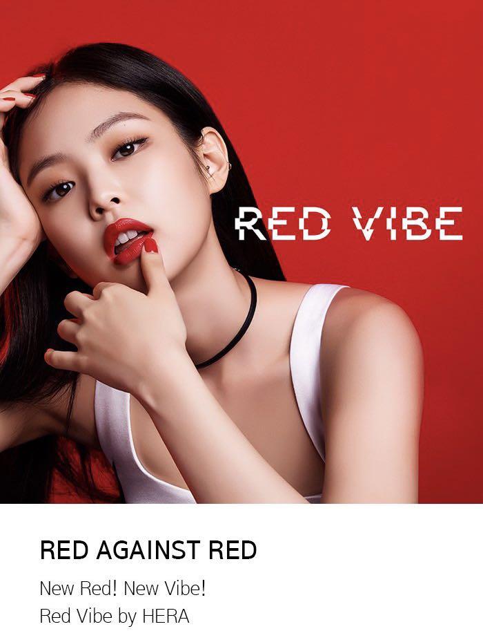 Hera Red Vibe 337 -K pop Blackpink Jennie look sexy in Red Vibe