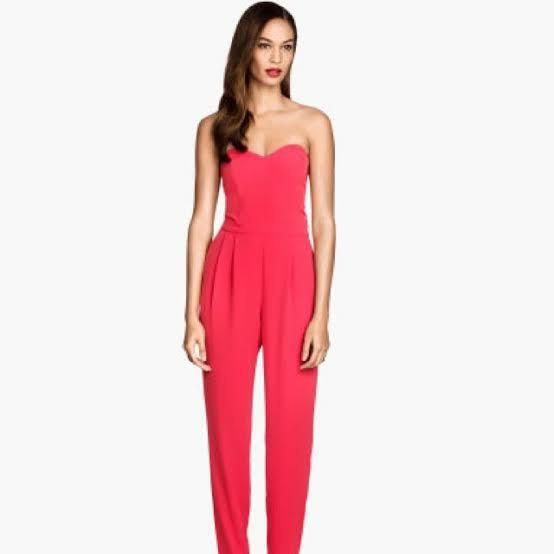 red jumpsuit h&m