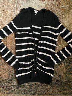 H&M Striped Sailor Cardigan