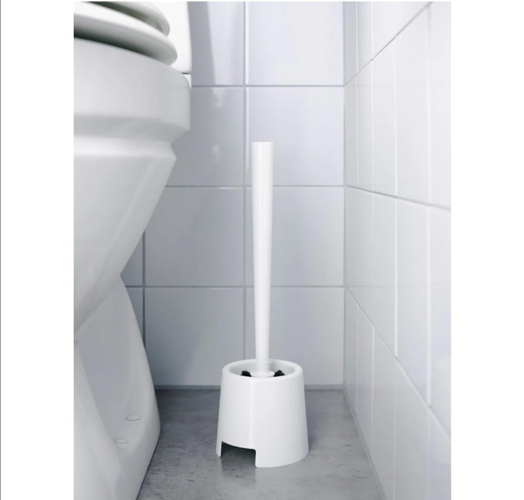 Ikea BOLMEN Toilet Brush (Category: Home Improvement Tools & Accessories) located in Pasig City. Submitted by click_nshop (Listing ID 1052405190, Image 3). Description: Height: 36.5 cm A toilet brush with a simple design in durable and hardwearing plastic that effectively keeps the toilet clean. Materials: Toilet brush: Polypropylene plastic (min. 20% recycled) Metal parts: Steel.