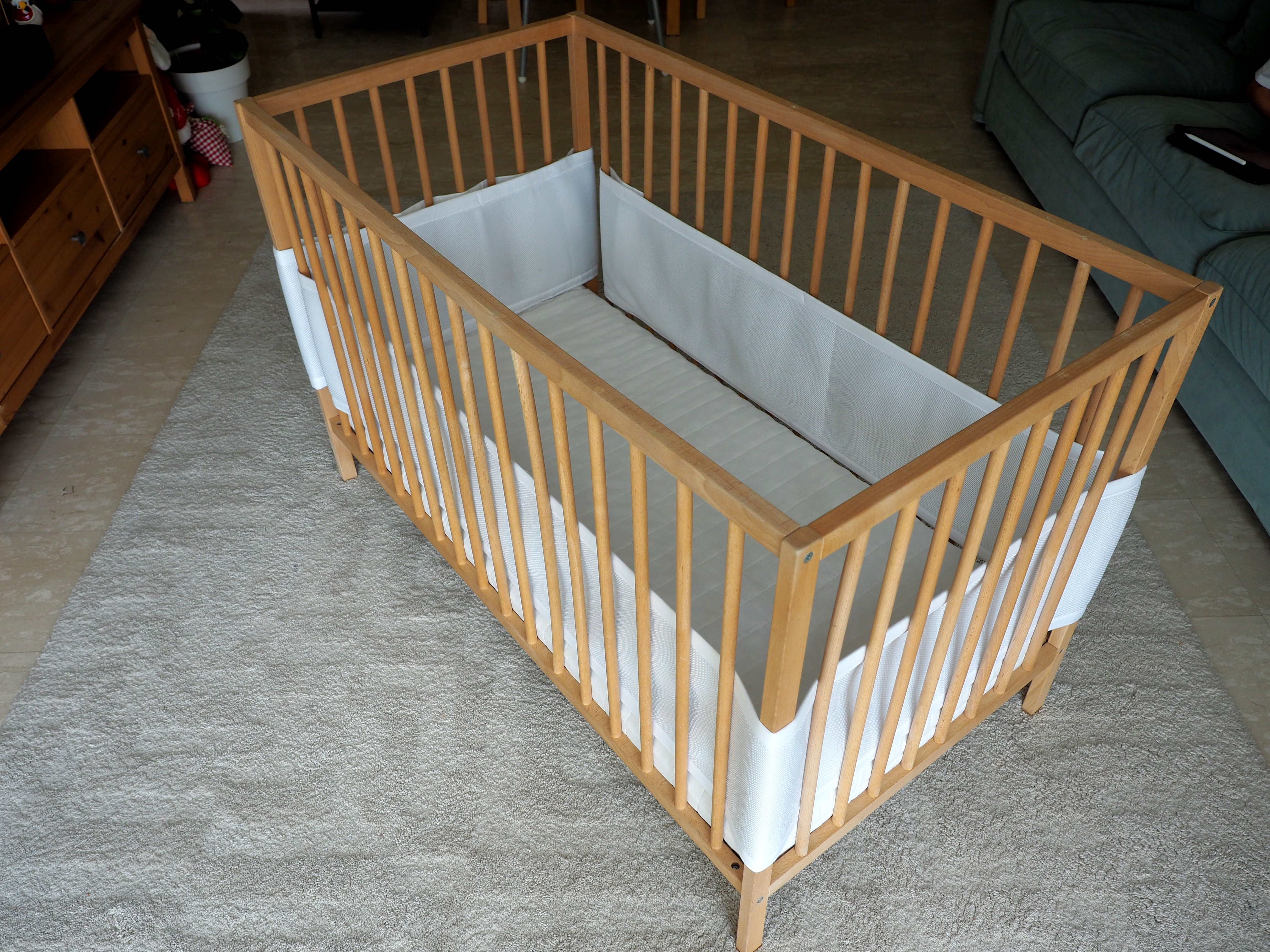 ikea cot bed bumper