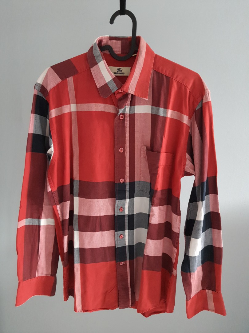 Kemeja Burberry Size L LD 104 PJ 78 Fesyen Pria Pakaian Atasan di Carousell