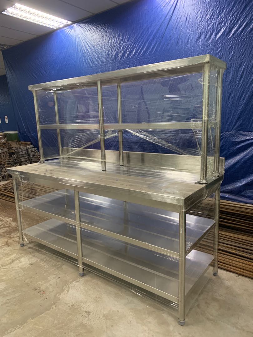 Mk Kitchen Working Table With Backsplash Tv Home Appliances Kitchen Appliances Other Kitchen Appliances On Carousell