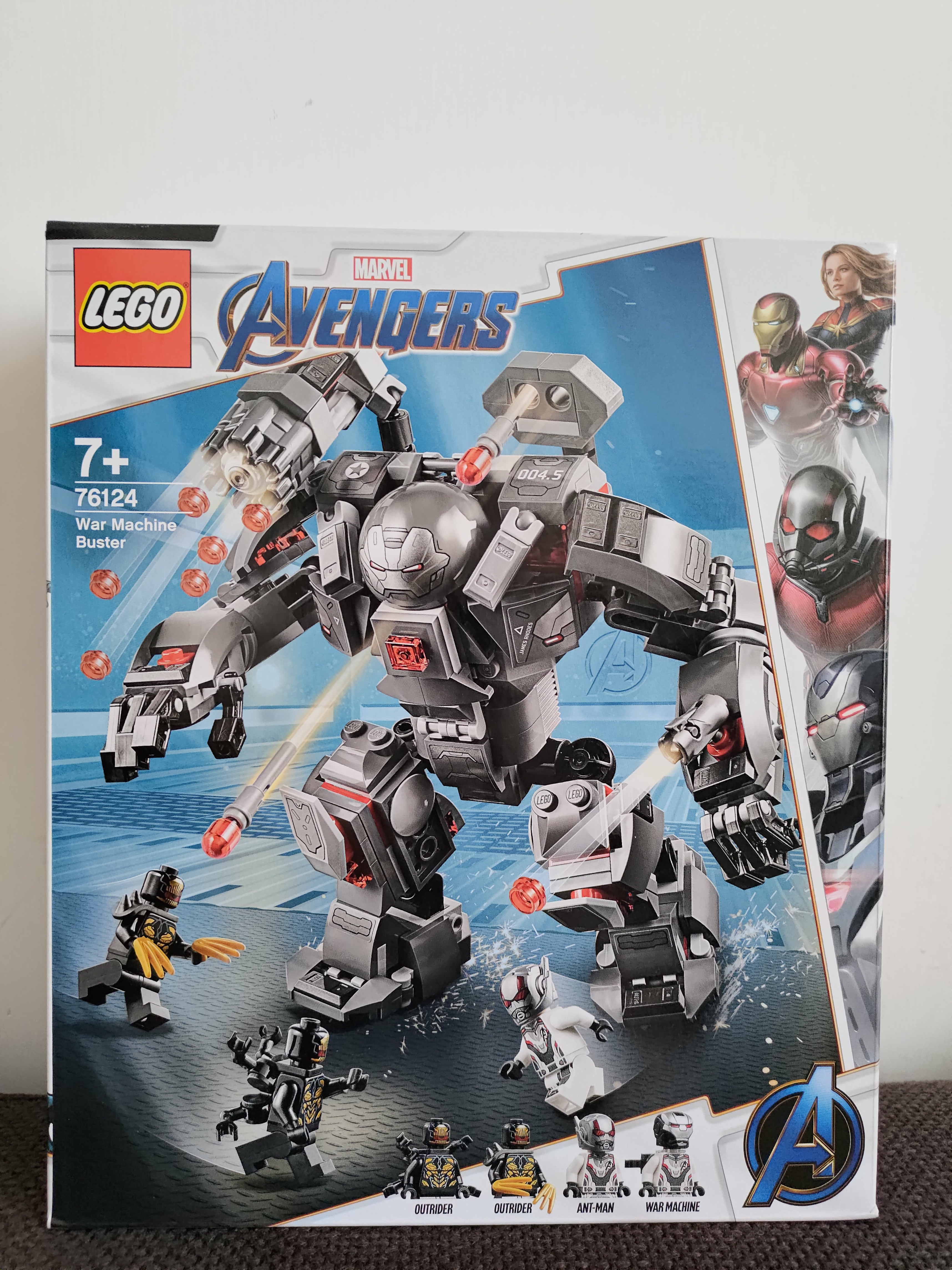 Marvel Avengers Lego, War Machine Buster (76124), 興趣及遊戲, 玩具