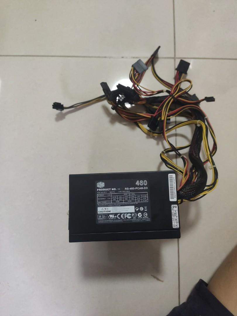Master Cooler RS-460-PCAR-D3 Power Supply Unit, Computers & Tech, Parts ...