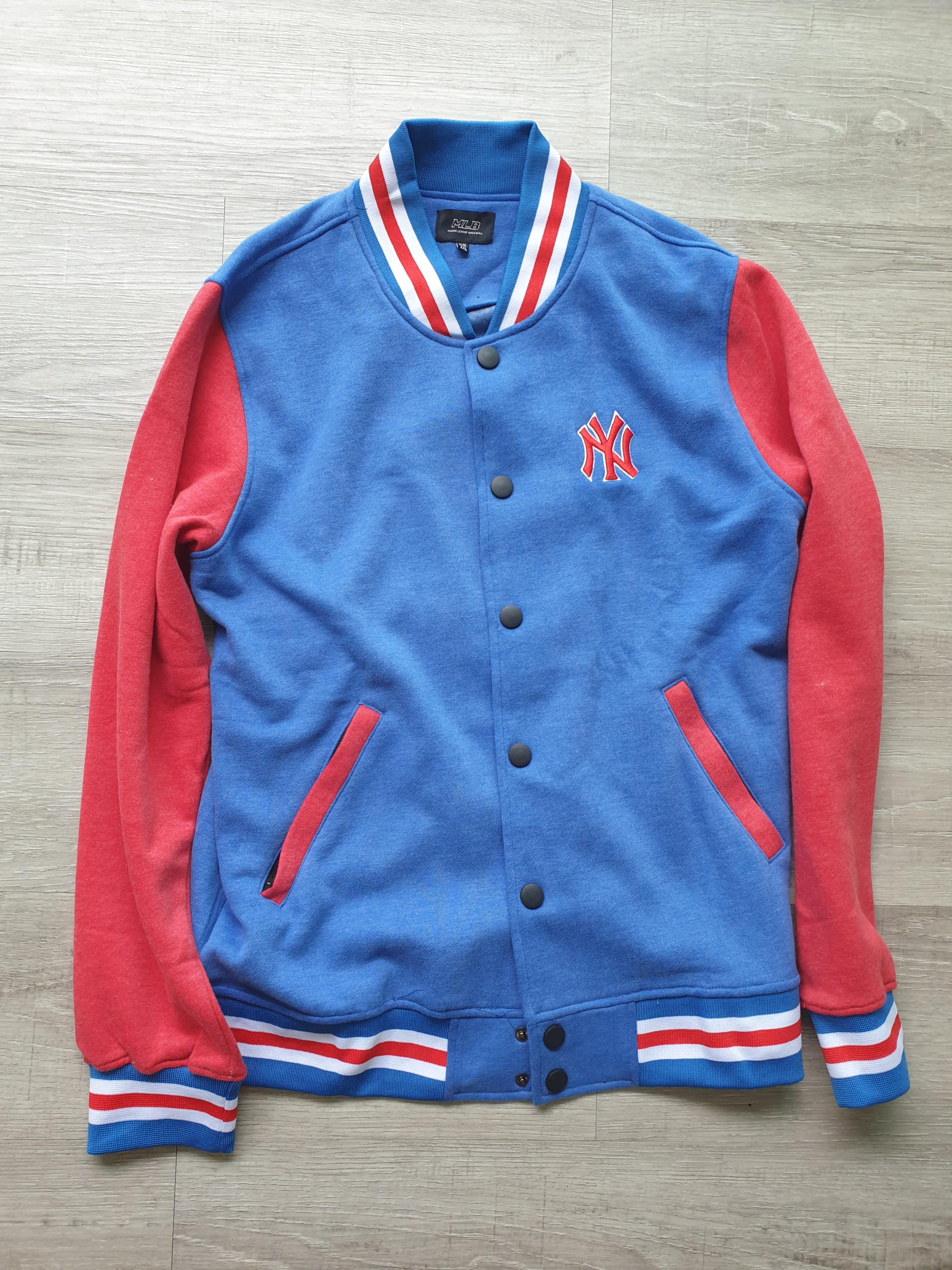 Stitches Yankees Track Jacket - Navy, Men's Fashion, Coats, Jackets and  Outerwear on Carousell