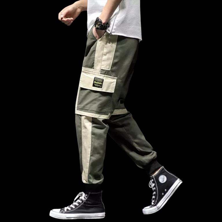 New Hip Hop Joggers Cargo Pants Men Harem Pants Multi-Pocket Ribbons Man  Sweatpants Streetwear Casual Mens Pant, Men's Fashion, Bottoms, Trousers on  Carousell