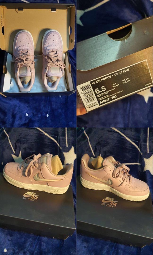 nike force one pink