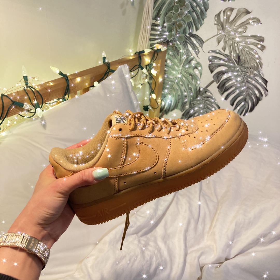 Nike Air Force nude sneakers Women s Fashion Shoes on Carousell