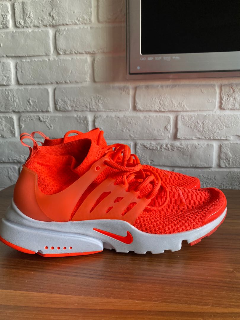 Nike Air Presto Flyknit Ultra Total Crimson, Men's Fashion