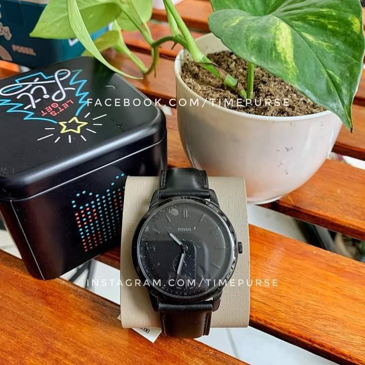 Fossil fs5447 minimalist leather black clearance