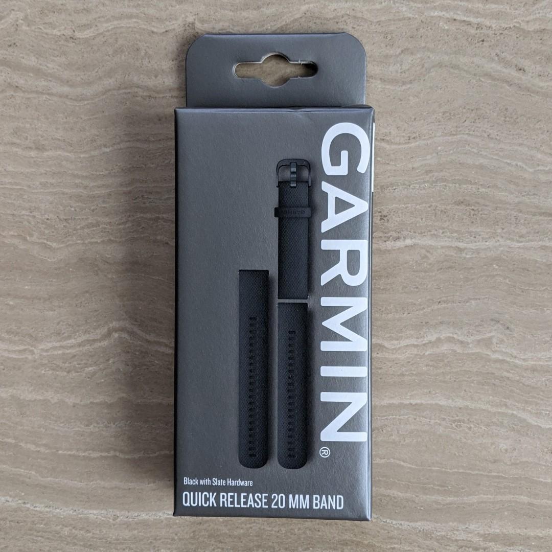 Original Authentic Garmin Quick Release Band 20mm Black Slate