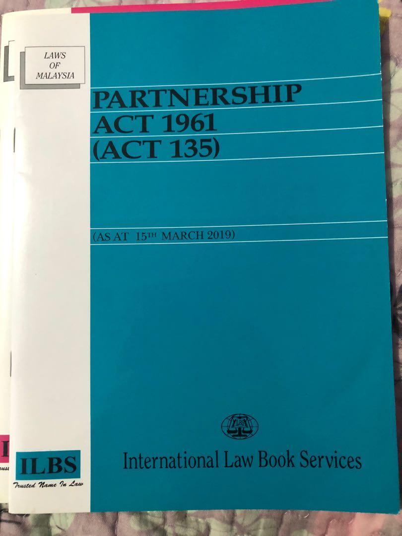 Partnership Act 1961, Books & Stationery, Books on Carousell