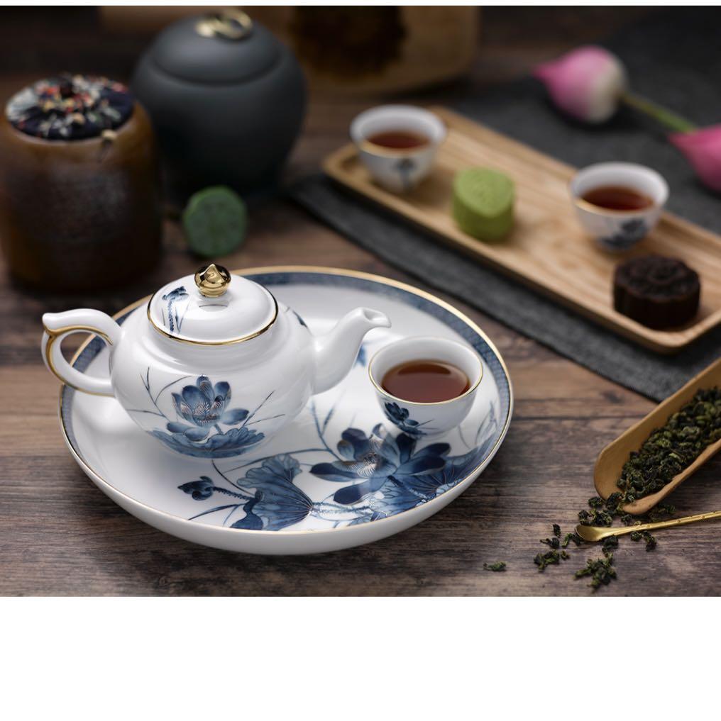 Fine Porcelain Teapot Set, Furniture & Home Living, Kitchenware