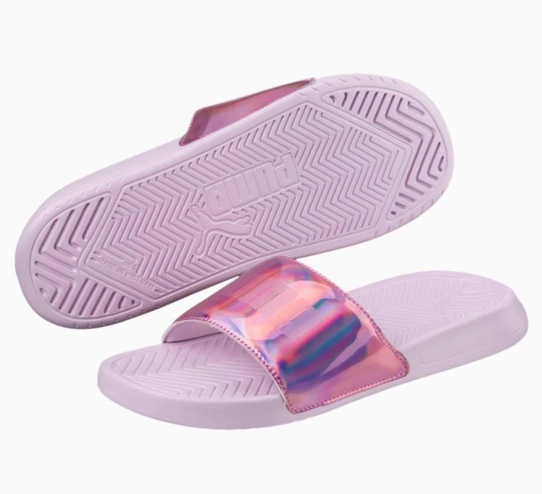 Puma hotsell sliders pink