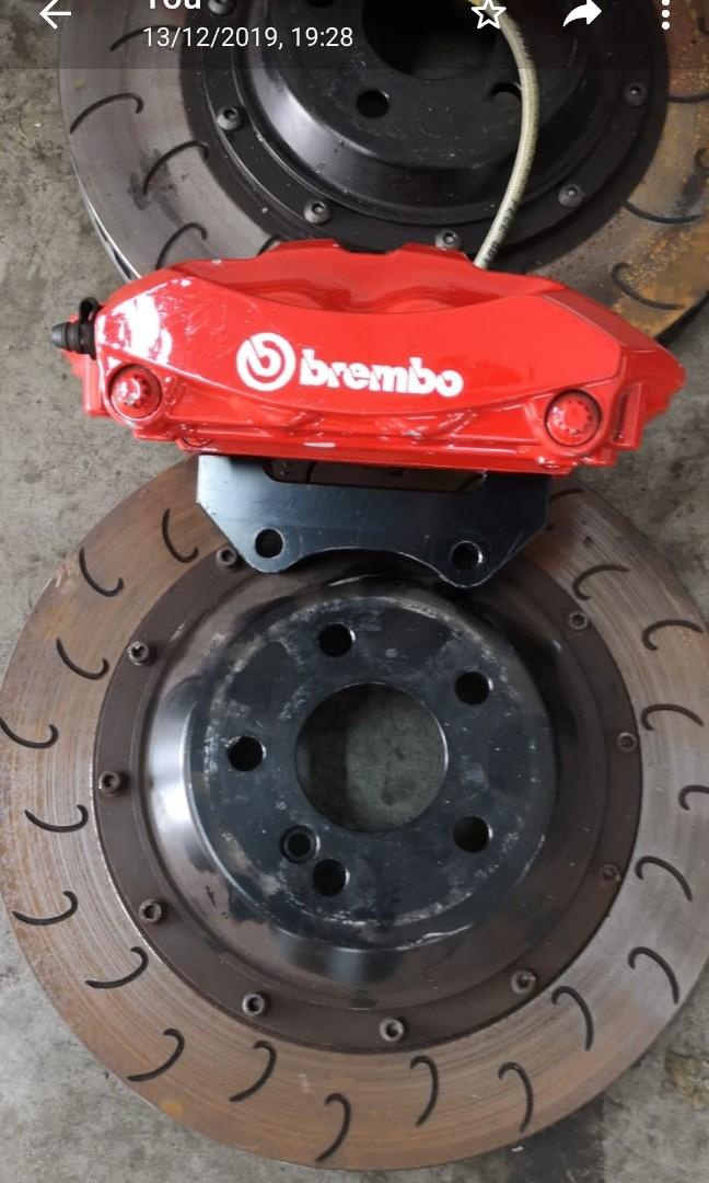 Refurbished Brembo 19Z porsche panamera caliper front 6 pots and rear 4