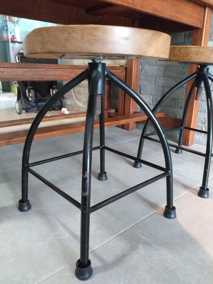 Rustic Bar Stools / Made in Java, Indonesia, Furniture & Home Living