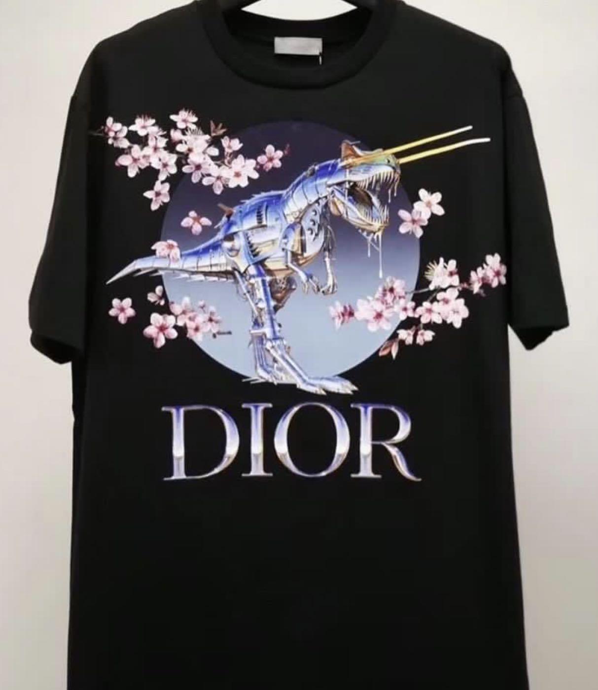 Dior Homme Dior X Sorayama Dinosaur Printed Tshirt in Black for Men  Lyst  UK