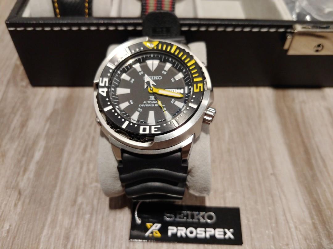 Seiko Prospex Baby Tuna Yellow Fin SRP639K1 Men s Fashion