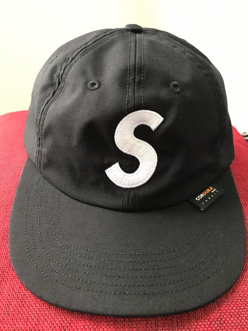 形ベースボールsupreme 6panel キャップ　帽子　最初期　黒