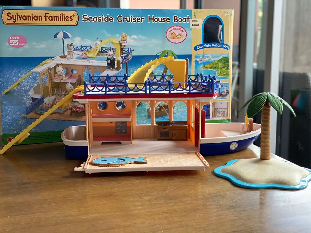 Seaside cruiser houseboat sylvanian families on sale