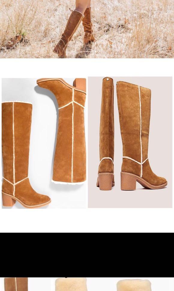 ugg knee high boots with fur