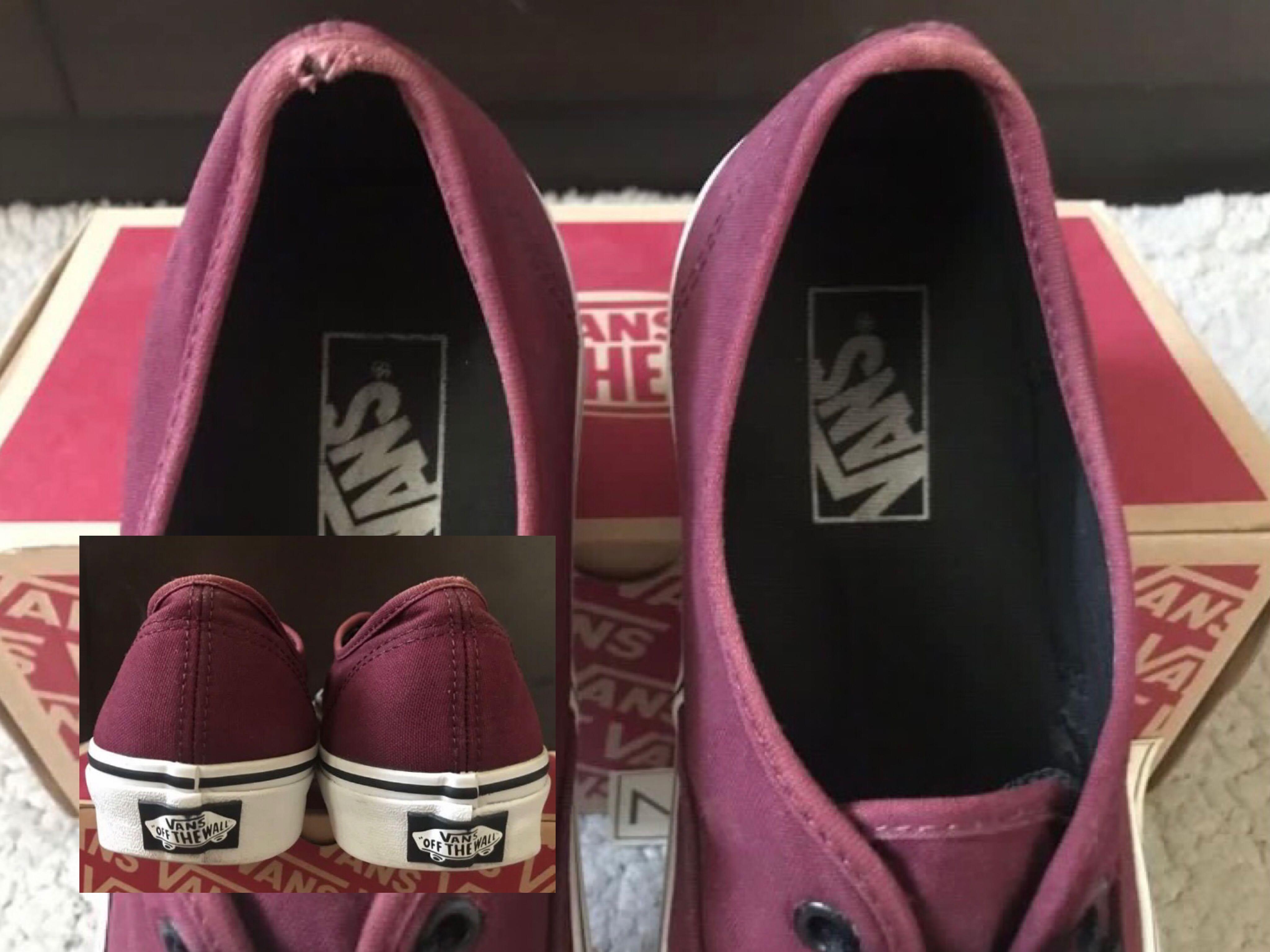 vans authentic maroon