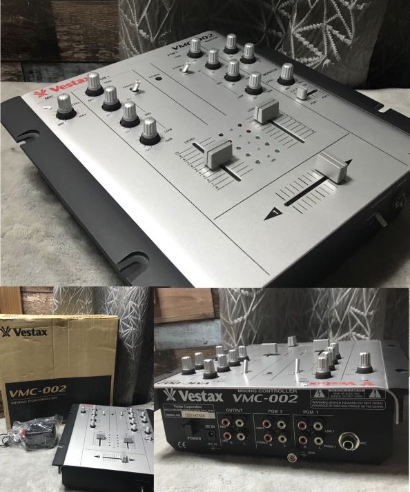 Vestax VMC 002 DJ Mixing Controller 2 Channel with Original Box Vestax  Adaptor Mint Condition, Audio, Other Audio Equipment on Carousell