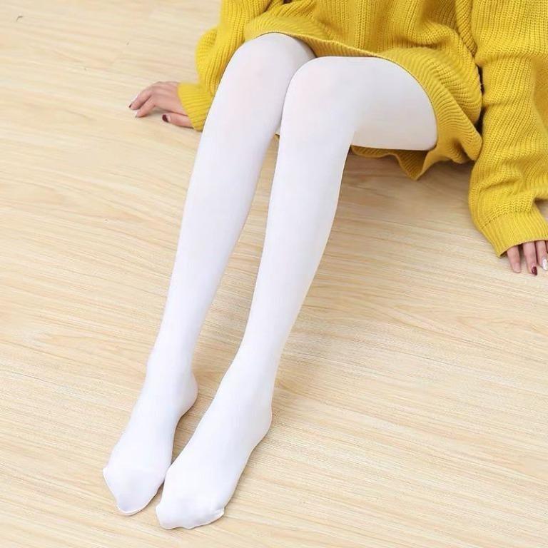 White Pantyhose Tights, Women's Fashion, Watches & Accessories, Socks &  Tights on Carousell