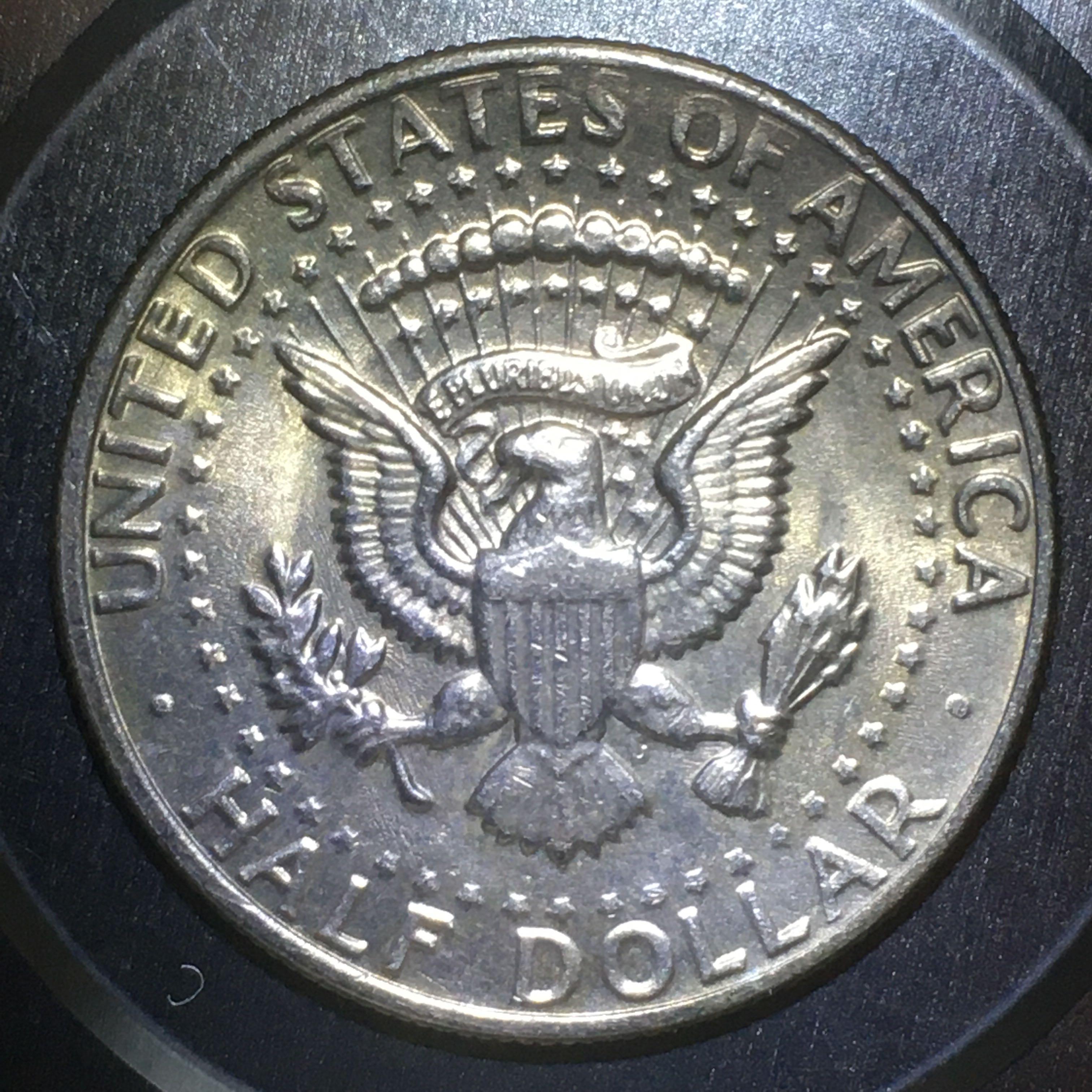 1972D USA / USD Kennedy Half Dollar error Coin No Initial “NO FG