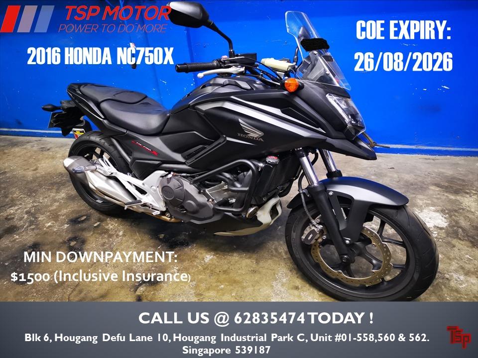 16 Honda Nc750x Motorcycles Motorcycles For Sale Class 2 On Carousell