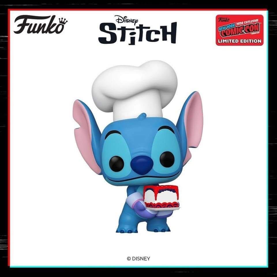 stitch as a baker funko pop