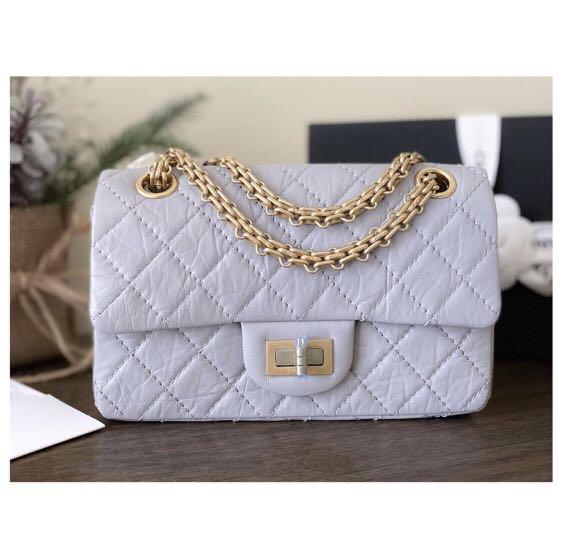 Chanel Blue Quilted Iridescent Calfskin Reissue Flap O-Card Holder Gold  Color Hardware, 2019 Available For Immediate Sale At Sotheby's