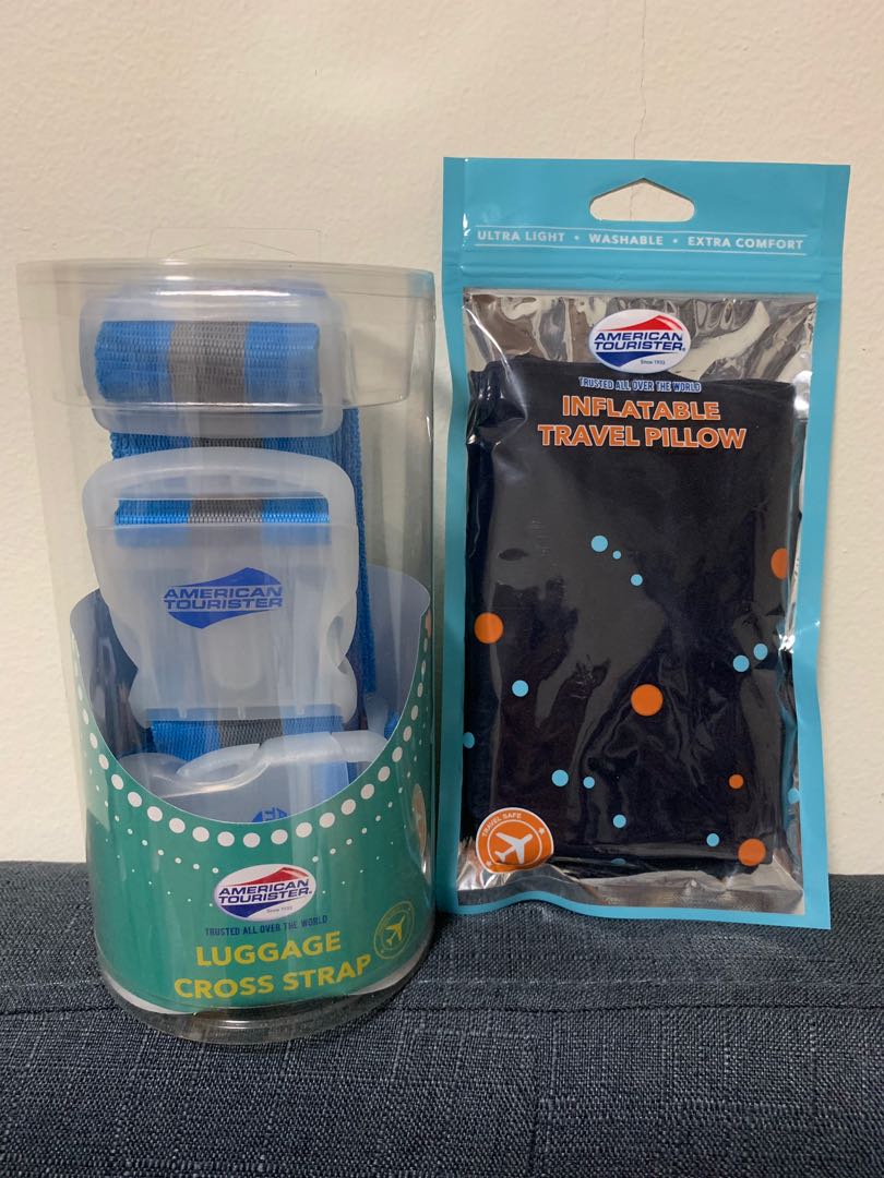 american tourister inflatable travel pillow