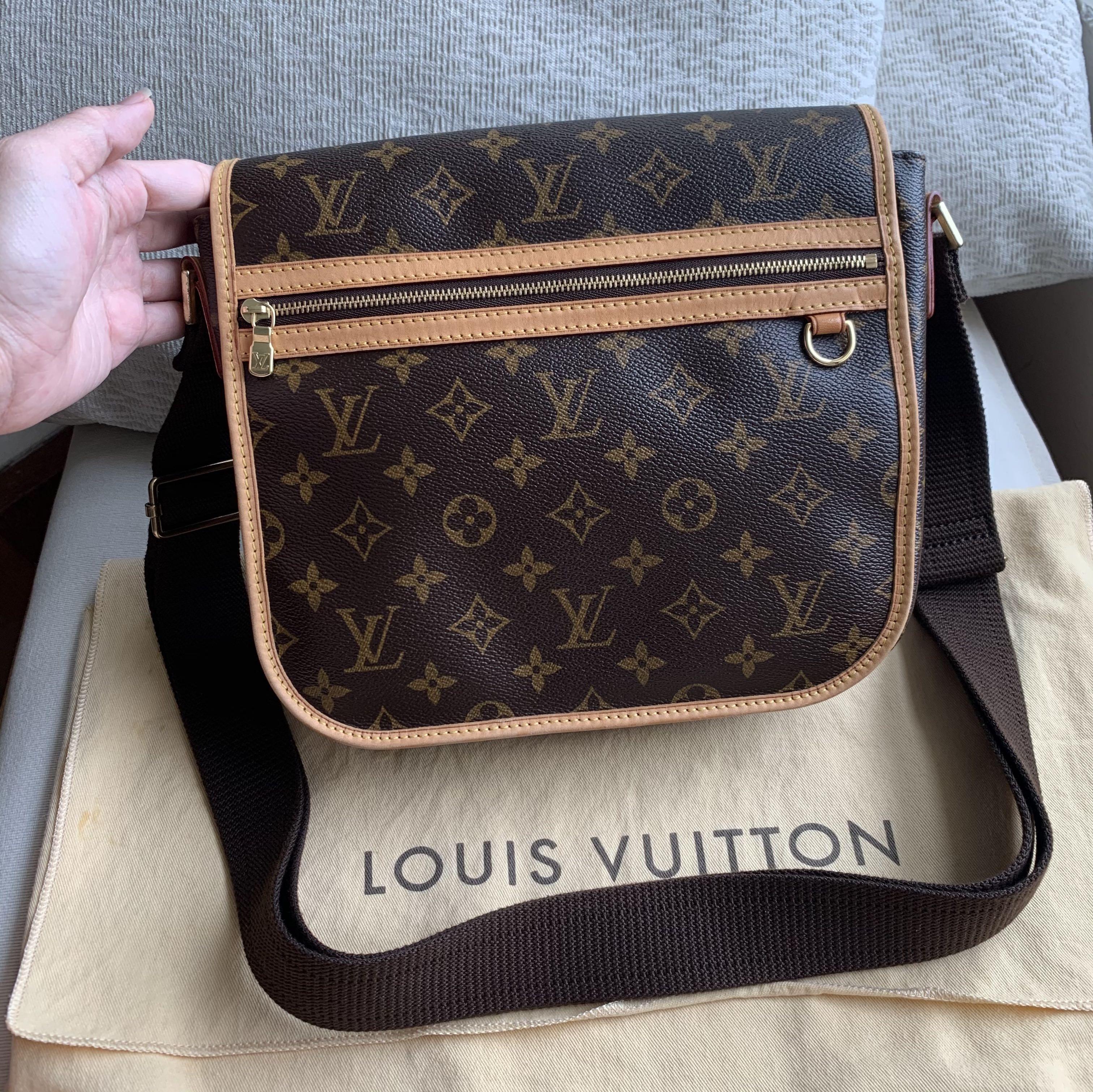 Louis Vuitton Bosphore Crossbody Messenger Shoulder Bag Brown Canvas  Monogram 