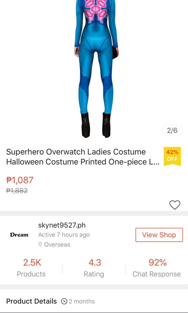 Blue Superhero Costume, Women's Fashion, Dresses & Sets, Traditional