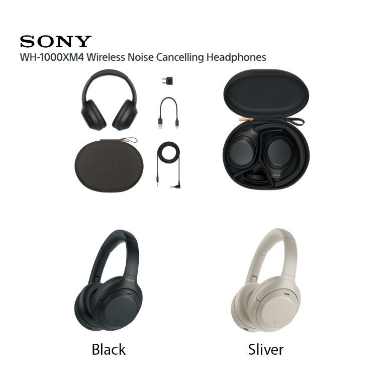 Sony XM4 Silver WH-1000XM4, Audio, Headphones & Headsets on Carousell