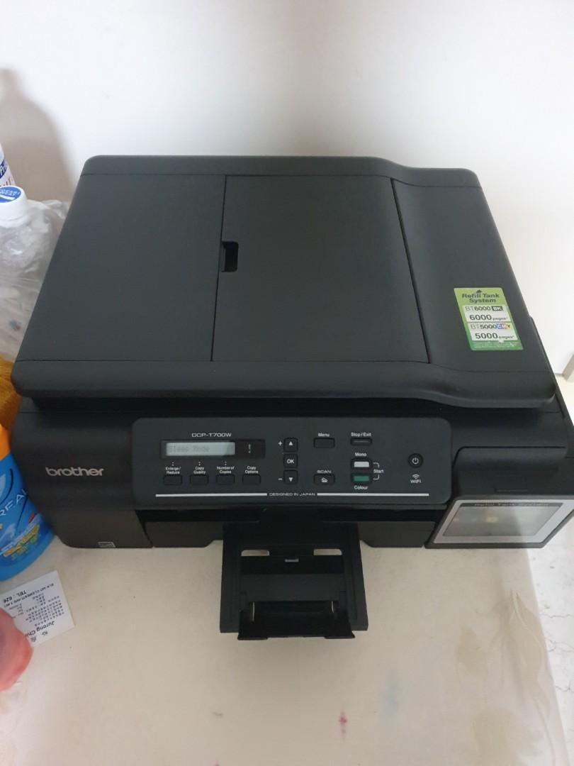 Brother Printer Drivers Dcp-T700W / Rznplvbnlvc Em / One charge of ink, you can print documents ...